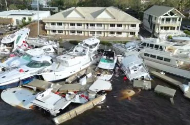 Damaged in a Hurricane
